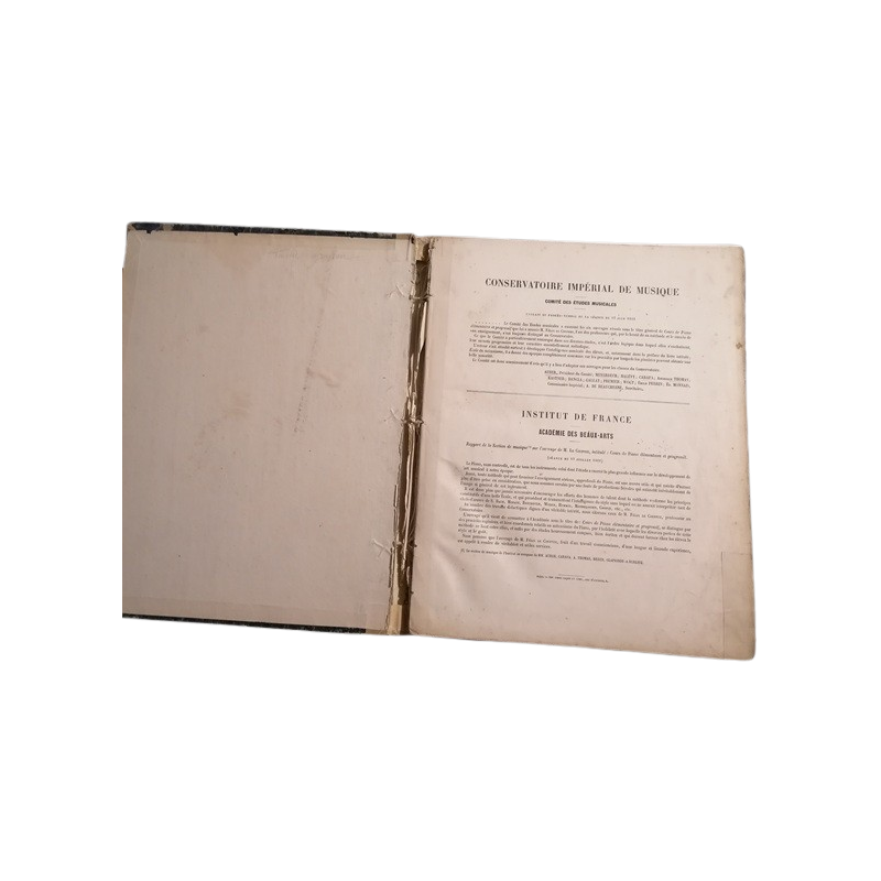 Método de piano del Conservatorio Imperial (1852-1870) - Manual raro.