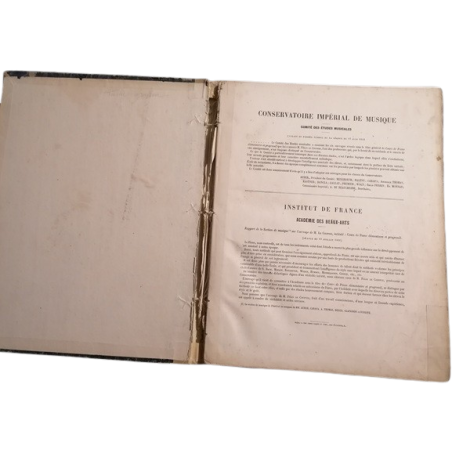 Método de piano do Conservatório Imperial (1852-1870) - Raro Manual.