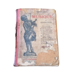 Claude Augé Music Book - Larousse da escola 1910-1920 da escola