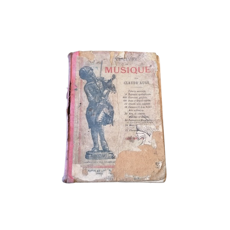 Claude Augé Music Book - Schule Edition Larousse 1910-1920