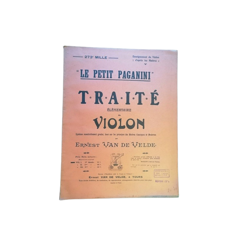 Ernest Van de Velde - Le Petit Paganini, trattato di lavanderia elementare