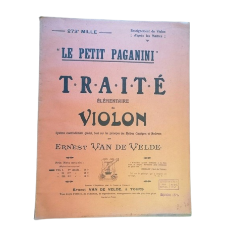 Ernest van de Velde - Le Petit Paganini, Tratado de Lavandería Elemental