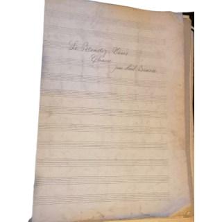 Original handwritten sheet music – The Rendez-Vous – Hunting – Noël Brusa