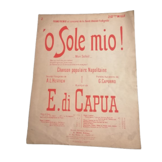 Oude partitie "O Sole Mio! - My Sun" - E. di Capua - 8 pagina's