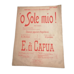 Vecchia partizione "O Sole Mio! - My Sun" - E. di Capua - 8 pagine
