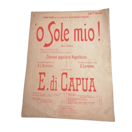 Oude partitie "O Sole Mio! - My Sun" - E. di Capua - 8 pagina's