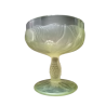 Set van 5 vintage cups in gegoten glazen floral decor - 1950-1970