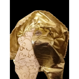 Goldene Harlekin-Sammlung automatisieren - dekorative Porzellan-Puppe