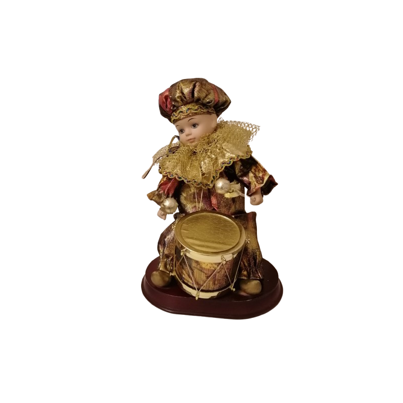 Vintage Music Doll-Clown Automate Drum Player