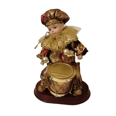 Vintage Music Doll-Clown Automate Drum Player