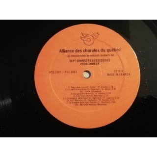 Québec Québécoise Suite - Marie Bernard | Québec Choral Vinyl