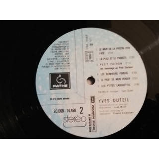 Yves Duteil – LP original français Pathé Marconi (1970s)