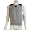 Balajo Archive Débardeur Maille Laine Gris Chiné