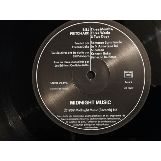 Bill Pritchard | Three Months, Three Weeks & Two Days LP original 1989