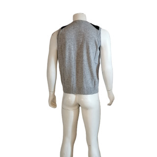Balajo Archive Débardeur Maille Laine Gris Chiné