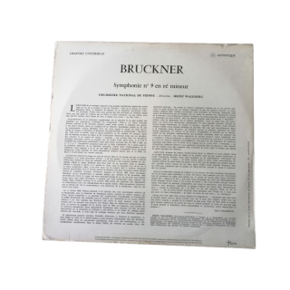 Bruckner – Symphony 9 – Wallberg – Vinyle Guilde Internationale