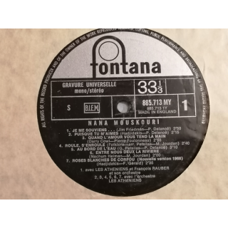 Nana Mouskouri - Nana (Original Vinyl Fontana mit seltenen Erratum)