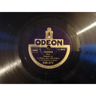 78 Touren Odeon 238.277 - Czardas & Minuetto - Albert Locatelli