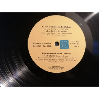 Vinyle rare – Écoles Normales de Beauvais (1961–1962)