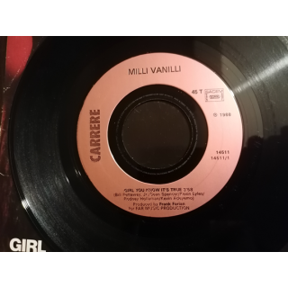 Milli Vanilli - Mädchen, das Sie wissen, ist es wahr (45t, Frankreich 1988, Carrere)