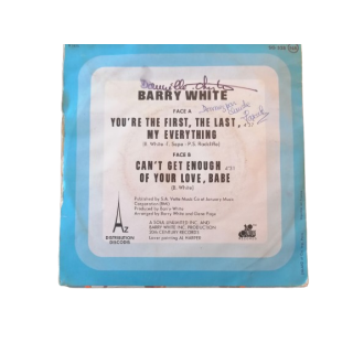 Barry White, je bent de eerste, de laatste, mijn alles 45T Frankrijk 1975