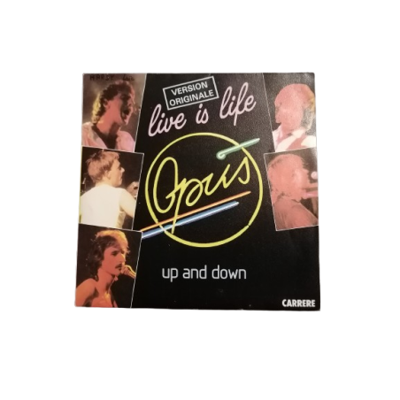 Opus - Live é vida | 45 Tours Original Carrere (1984)