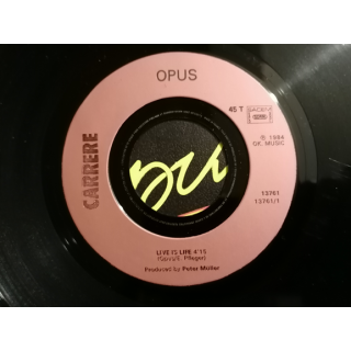 Opus - Live es vida | 45 Tours Original Carrere (1984)