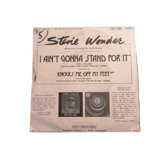 Stevie Wonder - Eu não vou ficar para isso (45t Motown França)