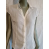 White blouse E & R vintage short sleeves 2000–2010