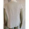 Vintage korte mouw witte blouse 2000-2010