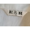 Chemisier blanc E & R manches courtes vintage 2000–2010