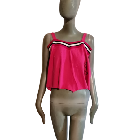 Top Baby Phat Y2K rose fuchsia crop fluide T.M vintage