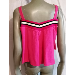 Top Baby Phat Y2K rose fuchsia crop fluide T.M vintage