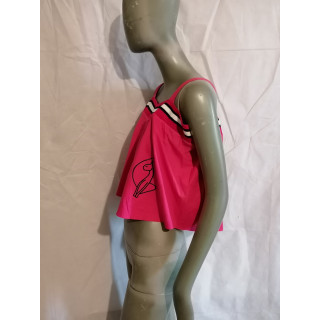 Top Baby Phat Y2K rose fuchsia crop fluide T.M vintage