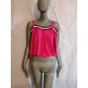 Oben Baby Phat Y2k Rose Fuchsia Ernte Flüssigkeit t.m Vintage