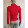 Dirk Bikkembergs Polo Rouge Y2K Deadstock Football Logo – Taille S