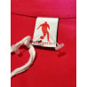 Dirk Bikkembergs Logotipo de futebol de deadstock vermelho polo y2k - tamanho s