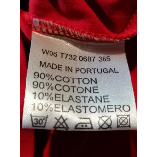 Dirk Bikkembergs Rot Polo Y2k Deadstock Football Logo - Größe S