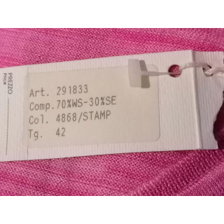 Camisola de cashmere rosa Maria Sartini - Feito em Itália - Nova Condição