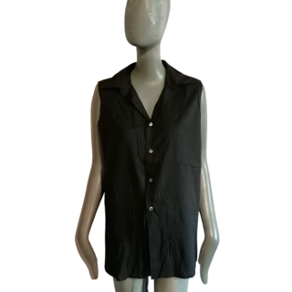 Ter et Bantine Top Noir Minimaliste Made in Italy