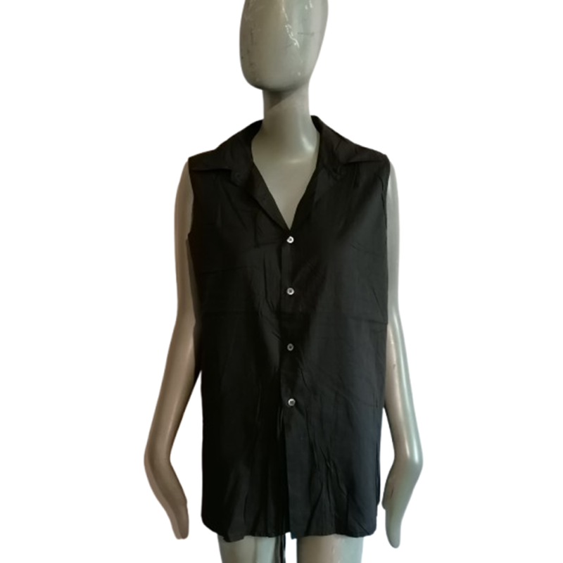 Ter et Bantine Top Black Minimalist Made in Italy
