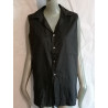 Ter et Bantine Top Noir Minimaliste Made in Italy