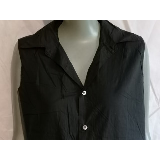 Ter et Bantine Top preto minimalista feito na Itália