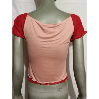 Top Vintage Roberta Scarpa Y2K Tulle trasparente Made in Italy