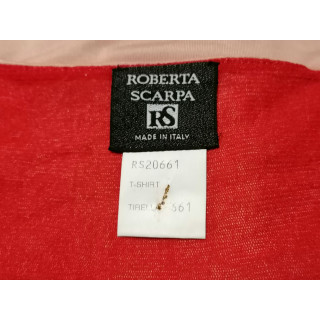 Vintage superior Roberta Scarpa Y2K Tulle Transparente Feito na Itália