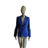 Azul azul elétrico blazer l - elegante chique