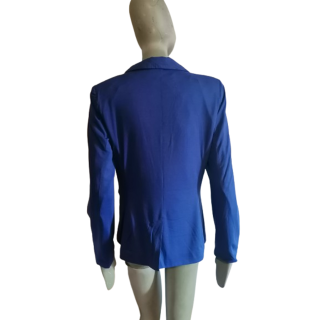 Azul azul elétrico blazer l - elegante chique