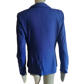 Blauwe Blauwe Elektrische Vrouw Blazer L - Chic Elegant
