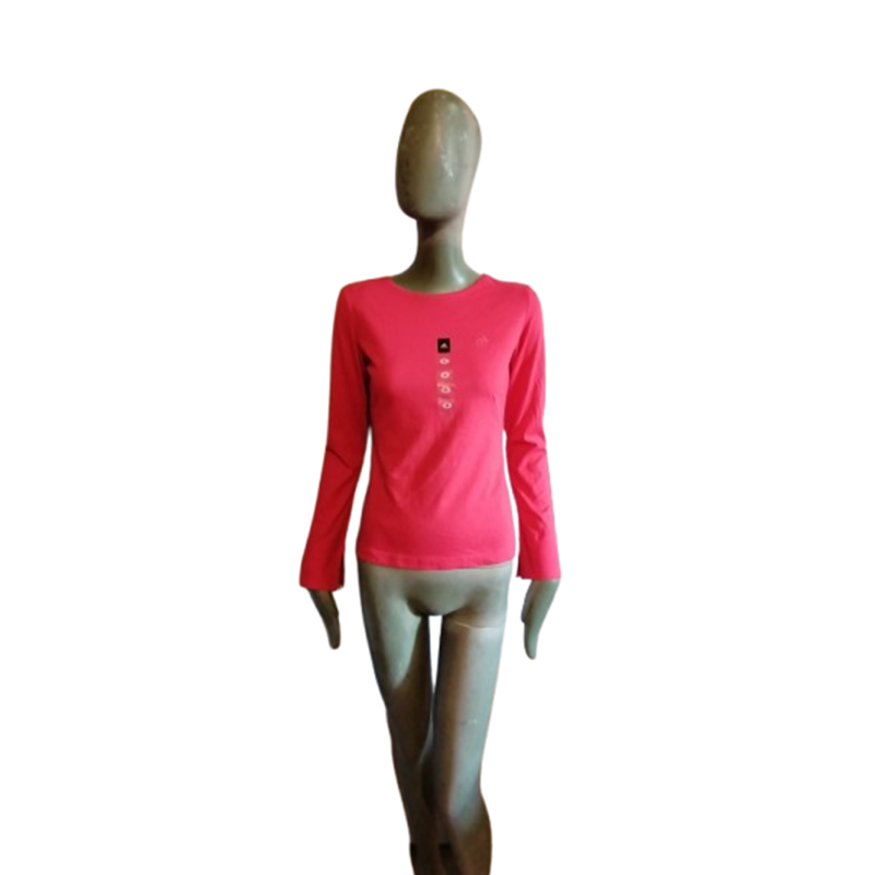 Adidas T-shirt long sleeves retro pink Y2K new 36