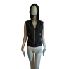 Gilet à capuche vintage Block 60 noir Y2K Made in Italy